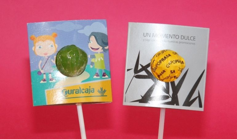 Chupa de caramelo en blister